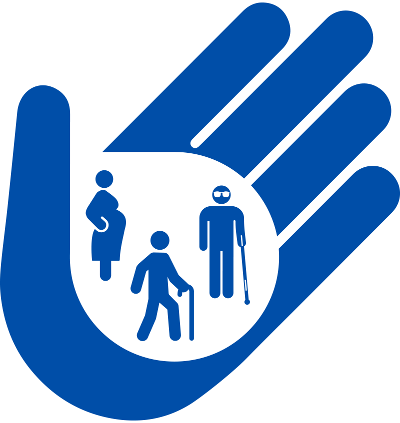 Priority services hand icon