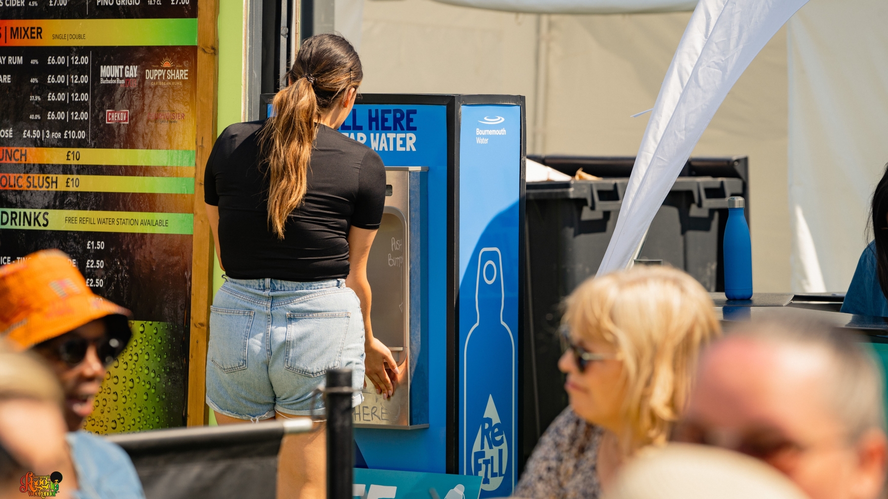 Bournemouth Water is helping to reduce single-use plastics at much-loved community events this summer- image